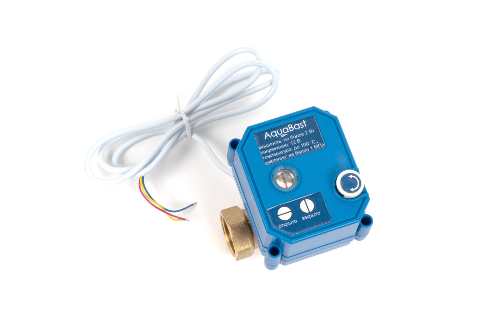 Кран шаровый 1/2' с электроприводом 12V Бастион 163