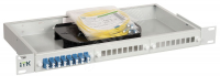 Кросс 1U укомплектованный LC (duplex) 16шт (OS2) ITK FOBX24-1U-16LCUD09