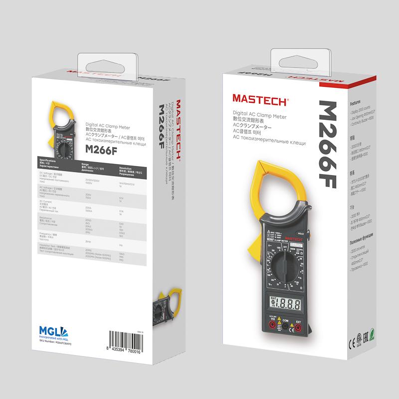 Токовые клещи M266F MASTECH 13-1304