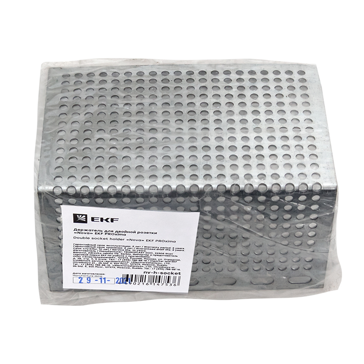 Держатель для двойной розетки Nova PROxima EKF nv-h-socket