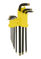 Набор шестигранных ключей супер-длинных сталь S2 шариковый наконечник алмазное покрытие 1.5-10'мм (1 комплект - 9 шт) Sturm HK1045-04-9-XL