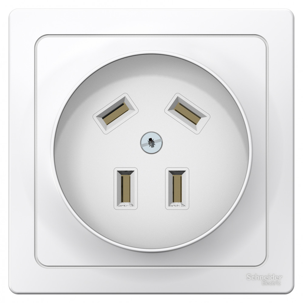 BLANCA скрытой установки розетка силовая 3р+n, 32а, 400в, белый Systeme Electric BLNSR003241