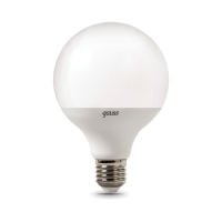 Лампа светодиодная LED 16 Вт 1540 лм 4100К AC150-265В E27 шар G95 нейтральный Black GAUSS 105102216