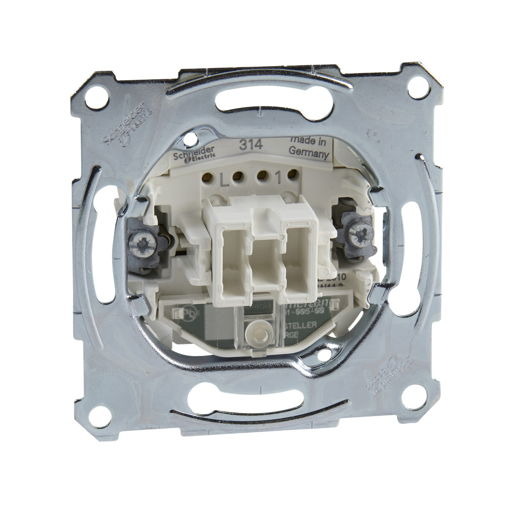 Переключатель одноклавишный (механизм) контрольный с подсветкой сх.6 Schneider Electric MTN3106-0000