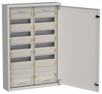 TITAN 5 Корпус металлический ЩРн-120 (2х60) 835х570х140мм IP31 серый (одна дверь) IEK TI5-50-N-2X060-31-7035