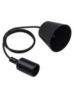 Патрон пластиковый Е27 с подвесом 1 м, черный TDM TDM ELECTRIC SQ0335-0062
