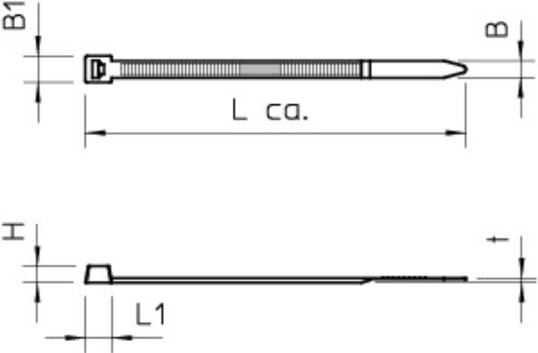 Кабельная стяжка белая 3,6x290mm OBO Bettermann 565 3.6x290 WS 2331842