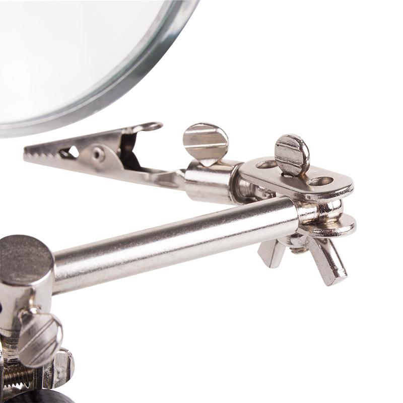 Держатель Третья рука с лупой х3, REXANT 12-0251