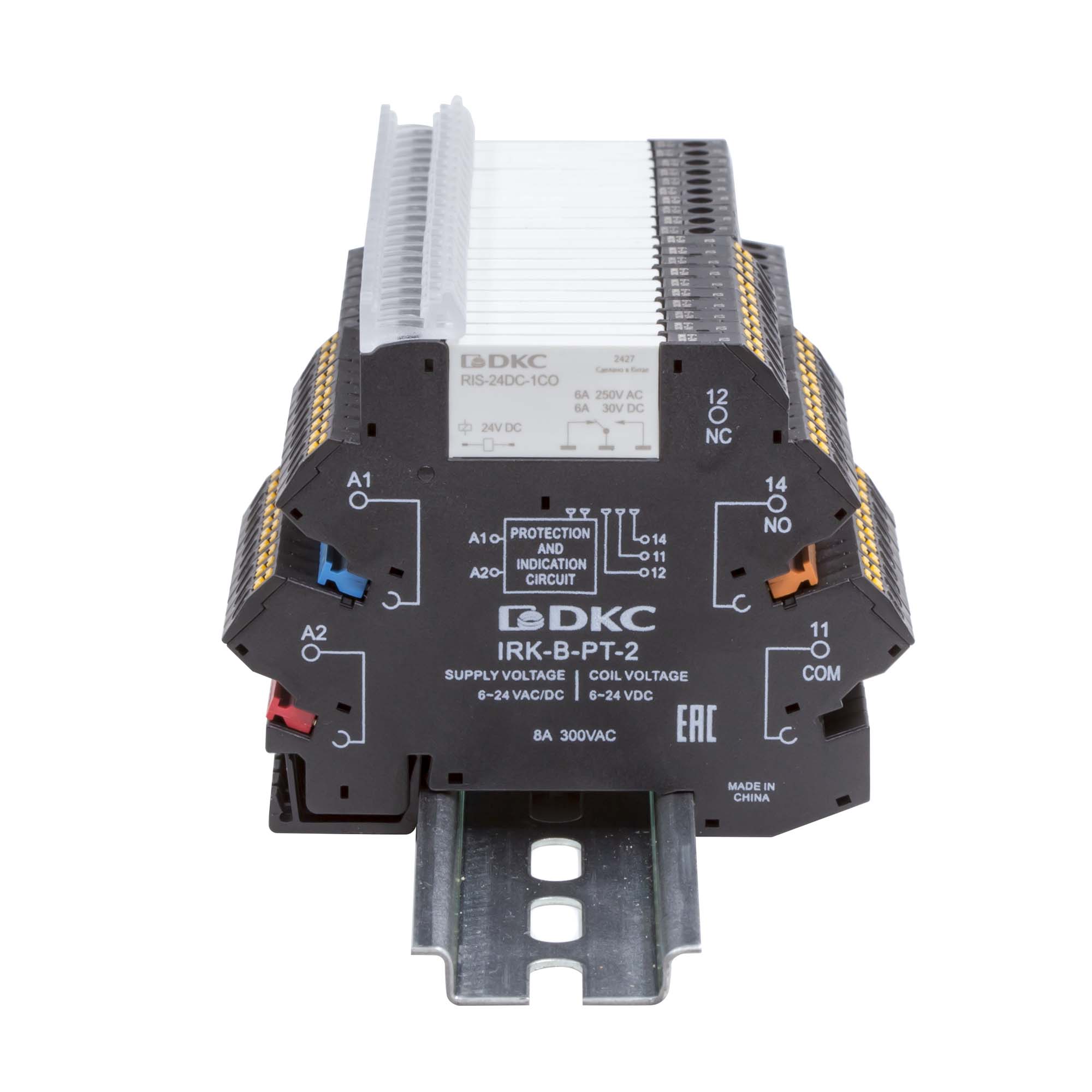 20-ти полюсная шинная перемычка для колодки с винт. клеммами IRK, 36A, 250V, оранжевый цвет DKC IRK-AB-04