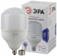Лампа светодиодная LED 65 Вт 5200Лм 6500К T160 холодный E27/E40 (переходник) 170-265В LED POWER T160-65W-6500-E27/E40 ЭРА Б0027924