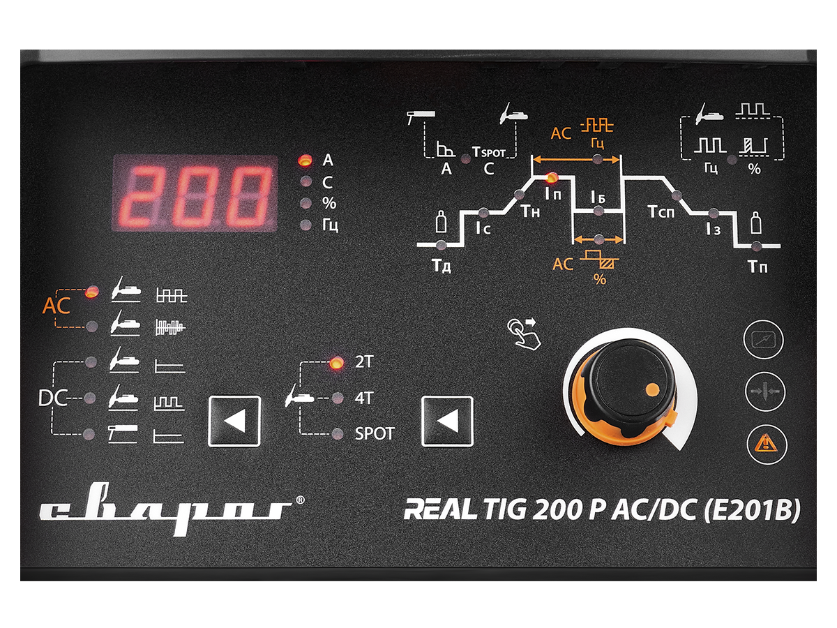 Инвертор сварочный TIG 200 P AC/DC ''REAL'' (E201B) СВАРОГ 00000098986