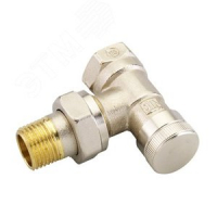 Клапан запорный ручной RLV Ду15 угловой           (никелированный) Danfoss 003L0143