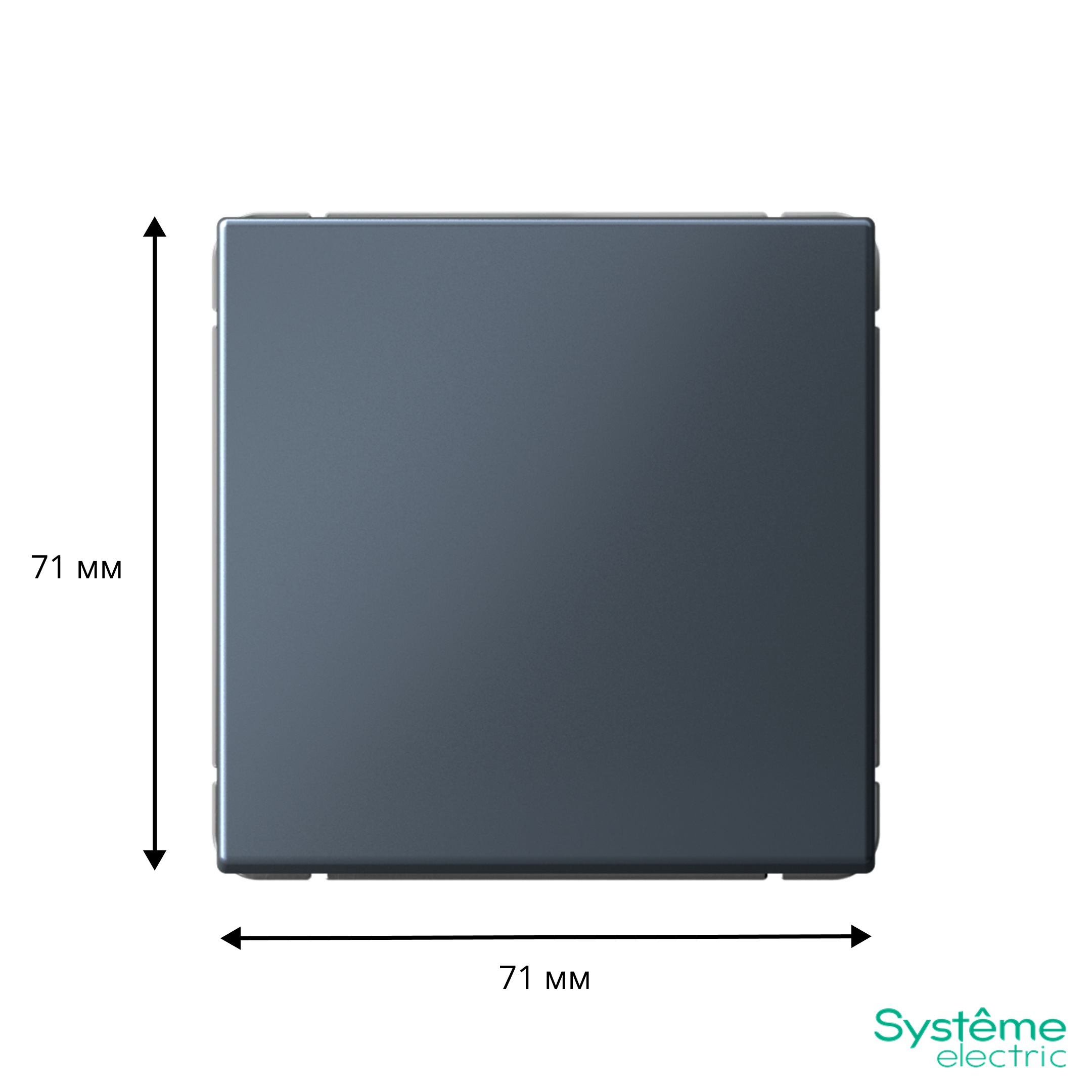 ARTGALLERY 1-клавишный выключатель, сх.1, 10АХ, грифель Systeme Electric GAL000711