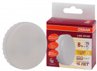 Лампа светодиодная LED 8Вт GX53 110 град. (замена 75Вт) тепло-бел. OSRAM LEDVANCE 4058075210929