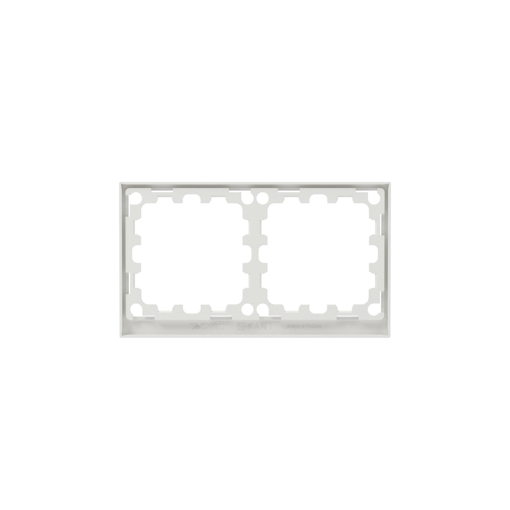 Рамка 2 поста IP44, KANT, белый песок DKC 7010944