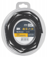 Трубка термоусадочная ТТУ нг-LS 4/2 черная (2м/упак) IEK UDR12-004-002-002-K02-T