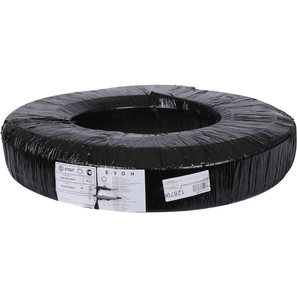 Труба 20х2.8 сшитый полиэтилен PE-Xa, слой EVOH, бухта 100 м STOUT SPX-0001-002028 RG008P0TOSNC67