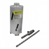 Коронка алмазная по бетону 72х150 мм Hilberg Laser Deep Drill HD372