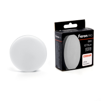 Лампа светодиодная LED 8вт GX53 белый таблетка Feron.PRO FERON LB-1508 38203