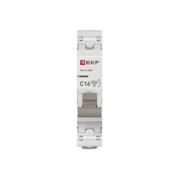 Автоматический выключатель 1P 16А (C) 6кА ВА 47-63N PROxima EKF M636116C