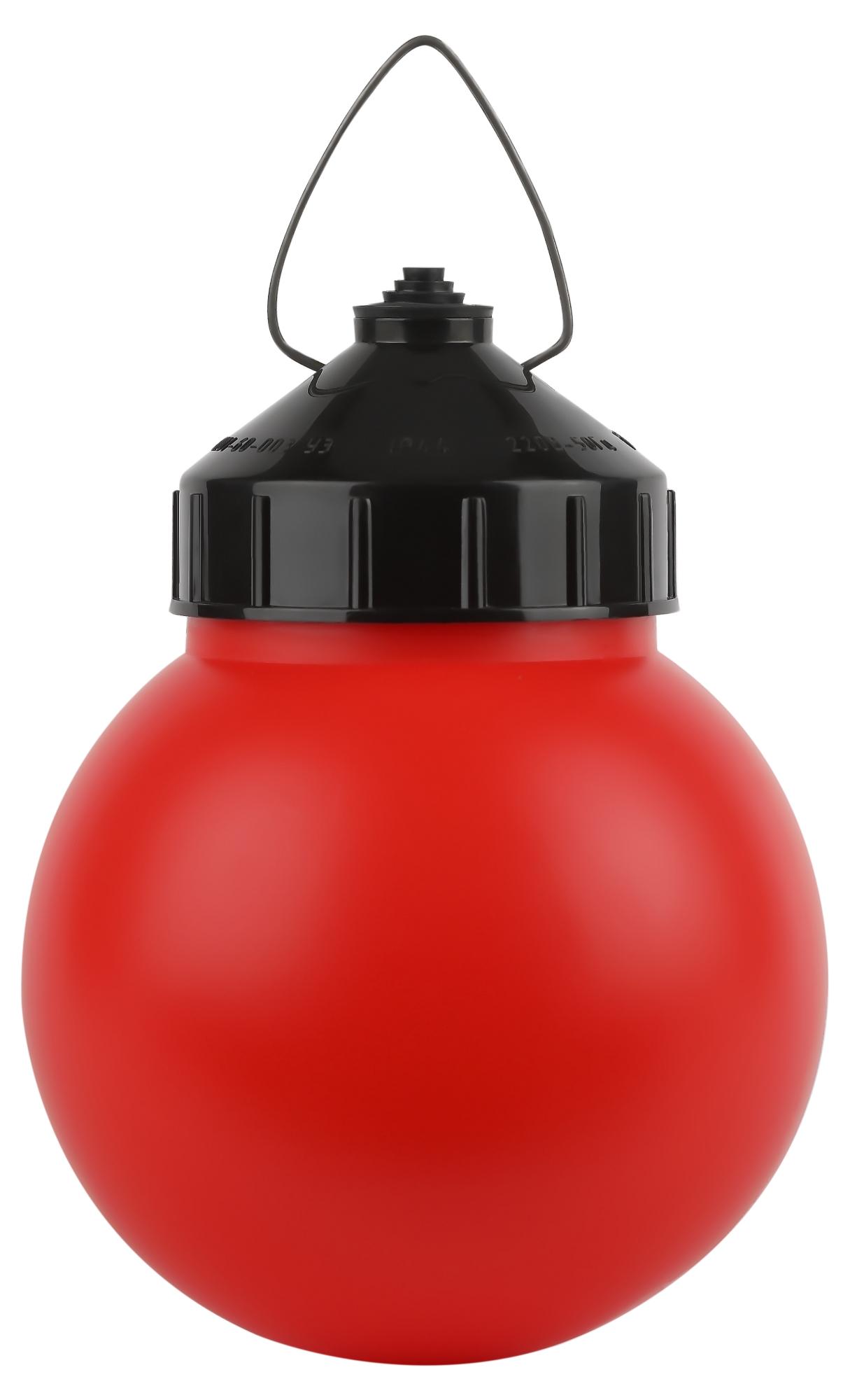 Светильник НСП 01-60-003 подвесной Гранат полиэтилен IP44 E27 max 60Вт шар красный ЭРА Б0052012