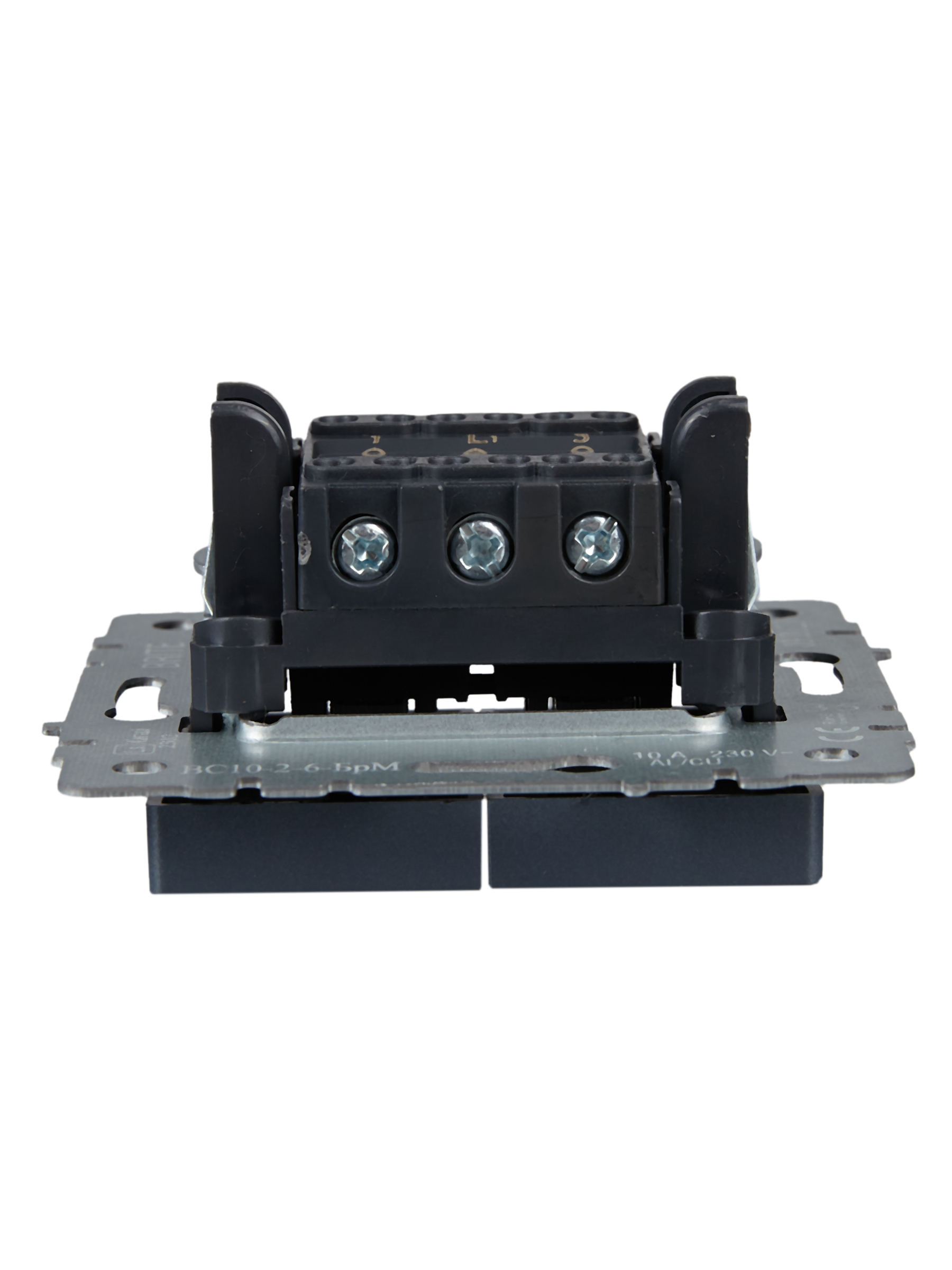 BRITE Выключатель двухклавишный проходной 10А ВС10-2-6-БрМ маренго IEK BR-V22-0-10-K35