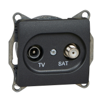 Розетка GLOSSA TV-SAT оконечная 1DB механизм Systeme Electric GSL000797