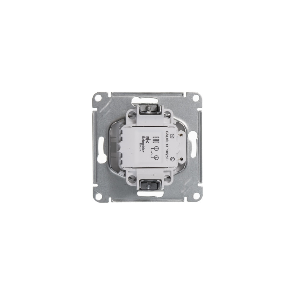 Выключатель одноклавишный, с подсветкой, в рамку, схема 1а, белый Systeme Electric GSL000113