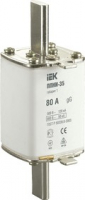 Плавкая вставка предохранителя ППНИ-35, габарит 1, 80А IEK DPP30-080