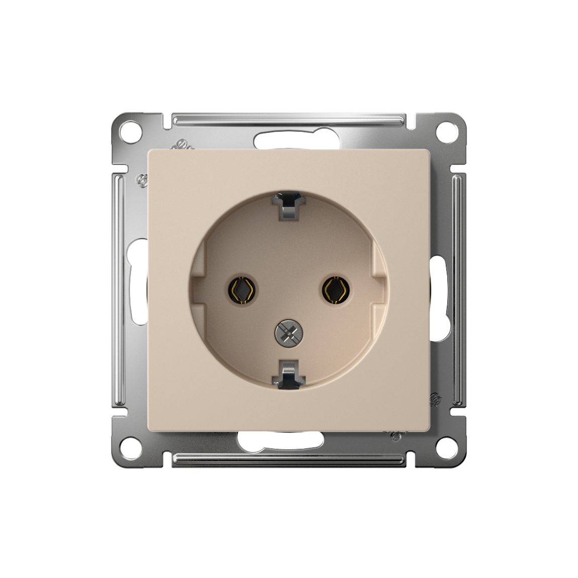 ATLASDESIGN РОЗЕТКА с заземлением, 16А, механизм, ПЕСОЧНЫЙ Systeme Electric ATN001243
