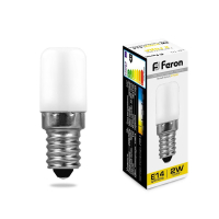 Лампа светодиодная LED 2вт Е14 теплый для холодильников FERON LB-10 25295