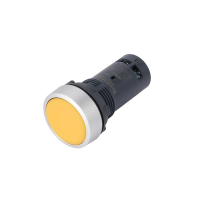 Кнопка SB7 моноблочная 22мм желтая с возвратом, металл, 1НО, IP65 Systeme Electric SB7EA51