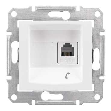 Sedna Розетка телефонная RJ11 в рамку белая Schneider Electric SDN4101121