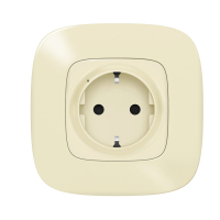 Valena Allure with NETATMO  Умная розетка 2К+З 16А 230В. Цвет Слоновая кость Legrand 752694
