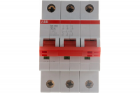 Рубильник трехполюсный SD203 32A рычаг красный ABB 2CDD283101R0032