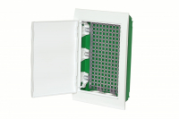 Корпус встраиваемый с белой дверью 3ряд/3 6мод 2 розетки City9 Box IT Systeme Electric EZ9E312P2FIT