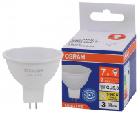 Лампа светодиодная LED 7Вт GU5.3 3000К 560Лм спот 220В (замена 60Вт) OSRAM LEDVANCE 4099854185519