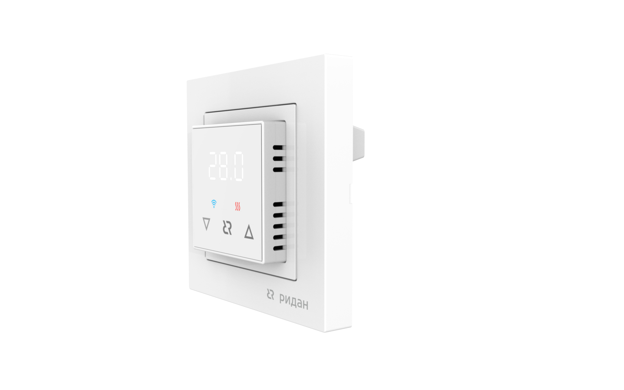 Терморегулятор Ридан Classy c Wi-Fi, с комбинацией датчиков, белый, 16А ДЕВИ 21RT0104R