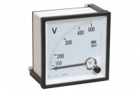 Вольтметр 500В 72х72 AC непосредственного включения Э47 IEK IPV10-6-0500-E