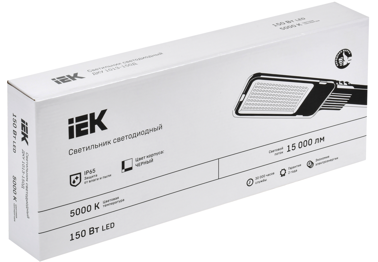 Светильник светодиодный консольный ДКУ 1013-150Д 5000К IP65 IEK LDKU1-1013-150-5000-K03