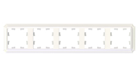 ATLASDESIGN ANTIQUE 5-постовая рамка, универсальная, ЖЕМЧУГ Systeme Electric ATN100405