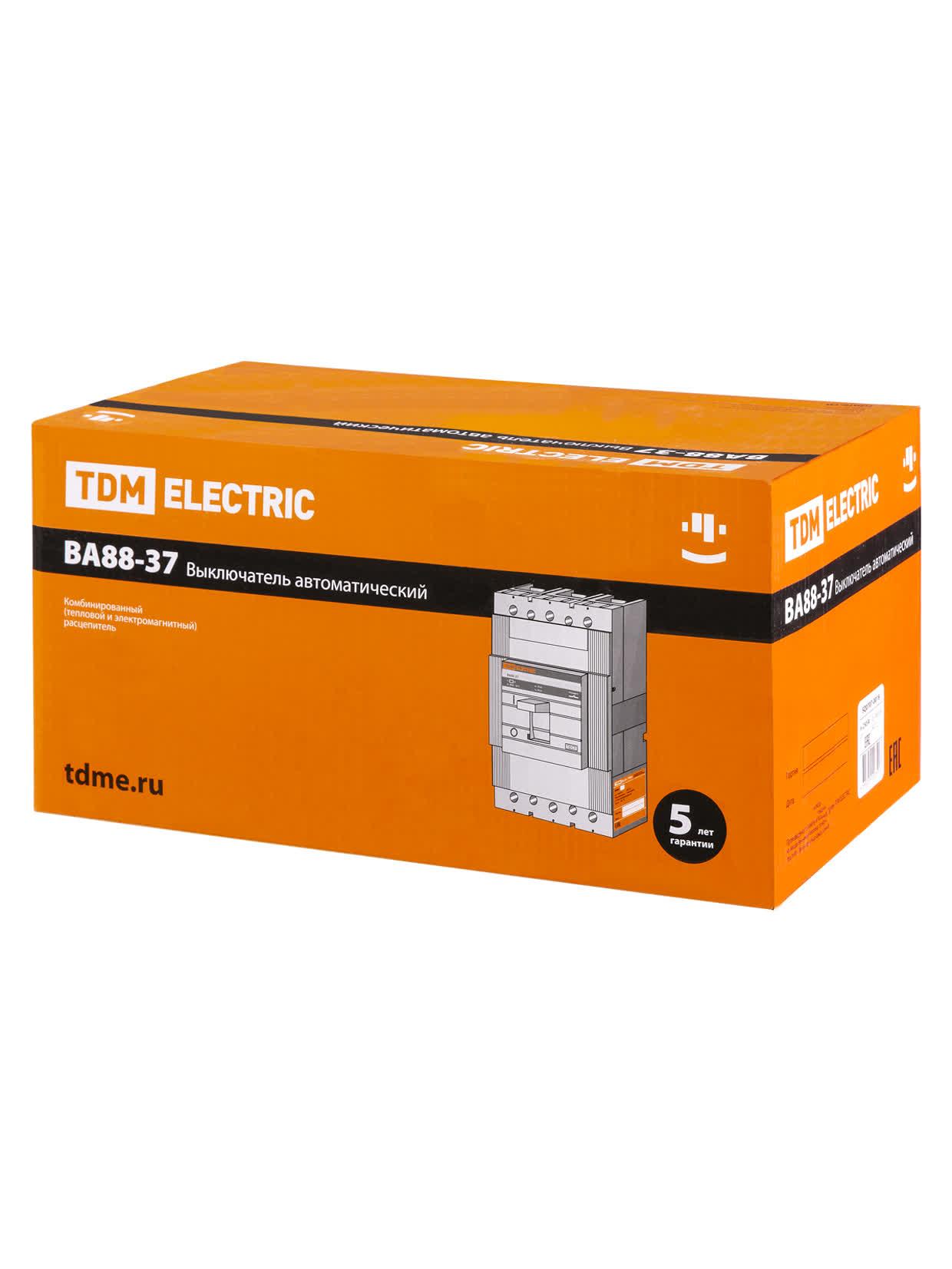Выключатель автоматический ВА88-37 3Р 250А 35кА TDM ELECTRIC SQ0707-0018
