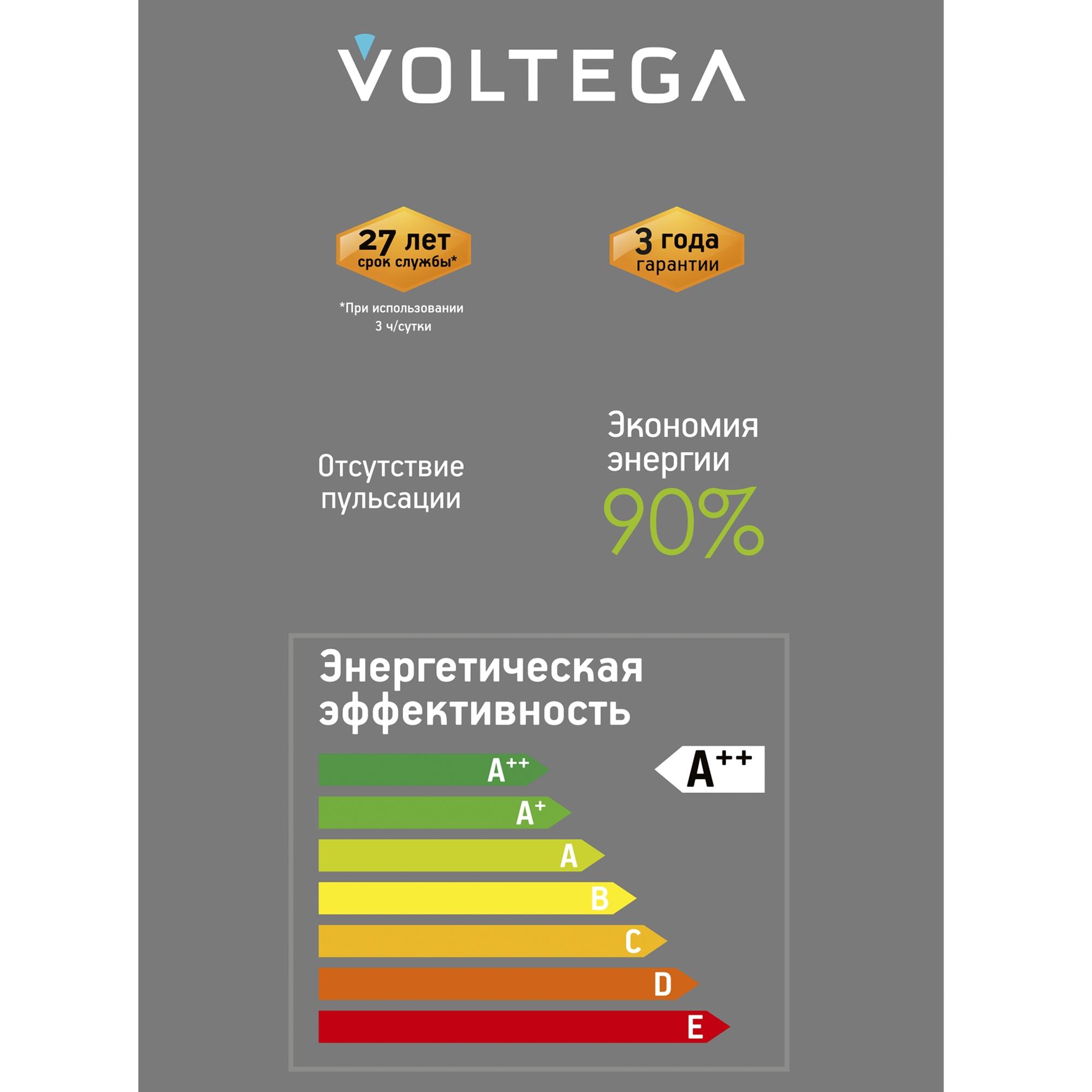 Лампа светодиодная Loft Led YX-G125175LK2F 4W 2200К E27 DIM Voltega 8576