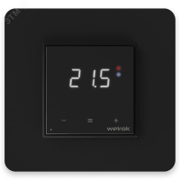 Терморегулятор для теплого пола умный, сенсорный, с Wi-fi, черный WELROK oz bk 4660251140601
