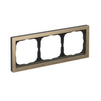 ARTGALLERY PURE 3-постовая РАМКА, МЕТАЛЛ ЛАТУНЬ Systeme Electric GAL312203