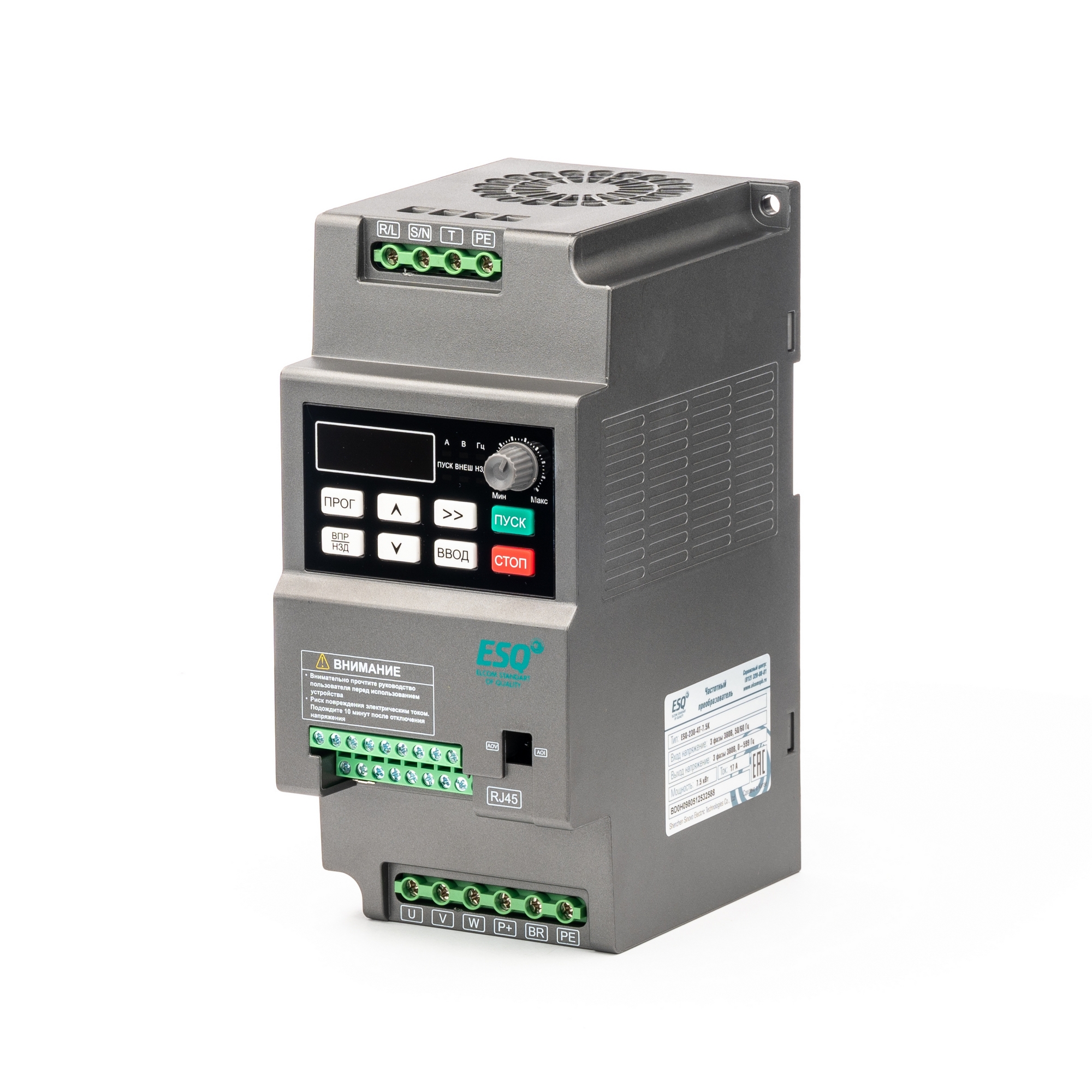 Преобразователь частоты 3ф ESQ-230-4T-7.5K 7.5 кВт 380В 08.04.304428