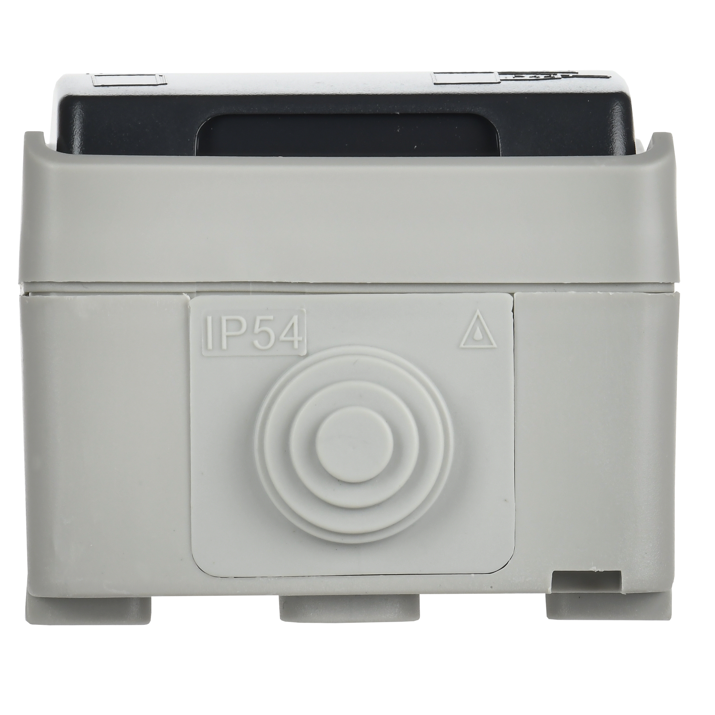 ФОРС Розетка наружная с заземлением с крышкой IP54 IEK ERS12-K03-16-54-DC