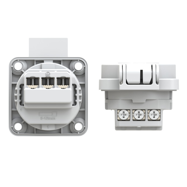 Розетка встраиваемая с/з 16A/250V/1P+N+E/IP54 PCE 105-0g 00-00002582