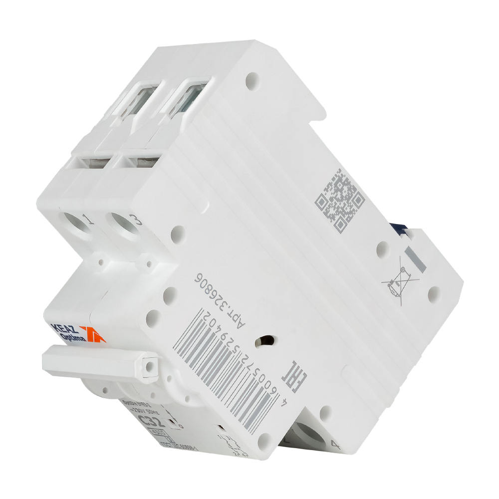Выключатель автоматический двухполюсный 32А C 4,5кА AC OptiDin BM63-2C32-4,5-УХЛ3 КЭАЗ 326806