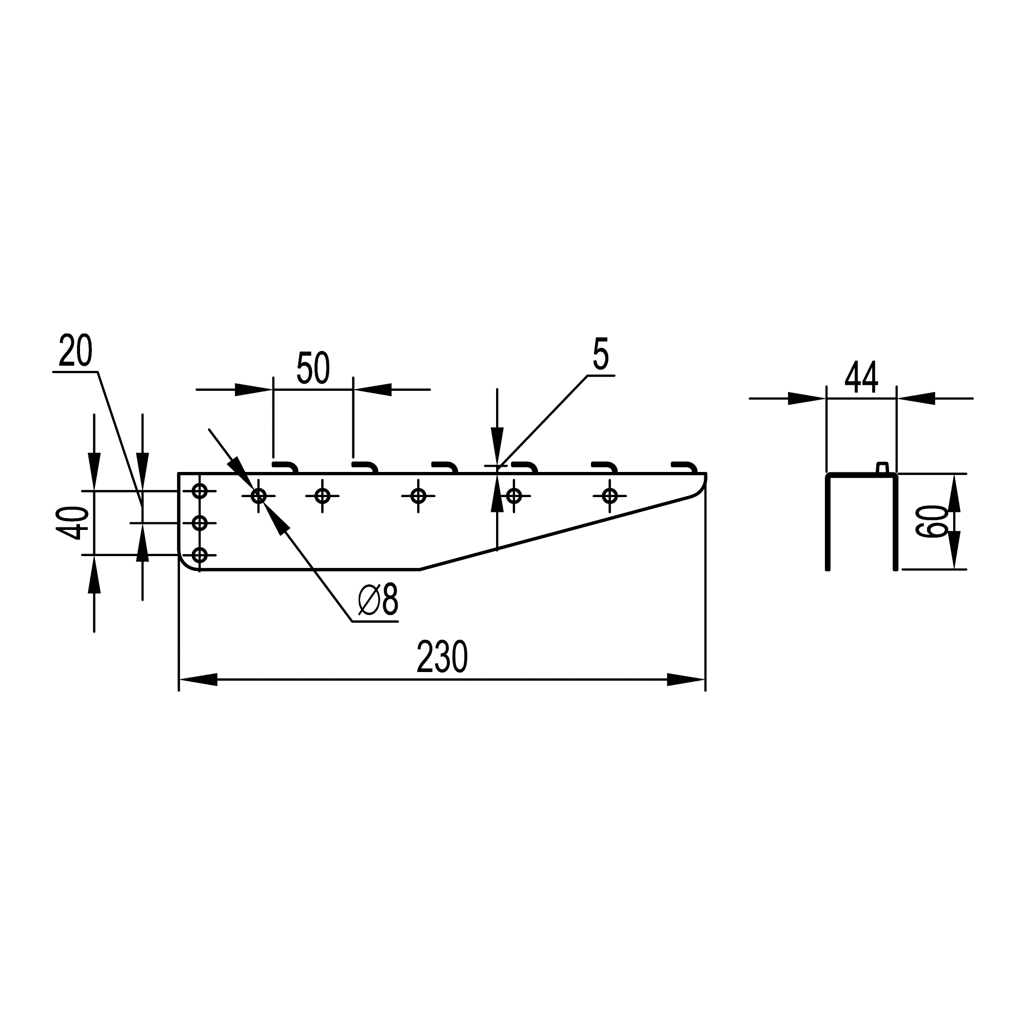 Консоль BM основание 200 DKC FC34182
